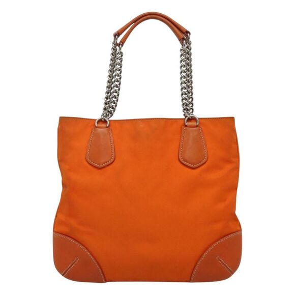 Prada Tessuto Orange Synthetic Shoulder Bag (Pre-Owned) - Picture 2 of 16
